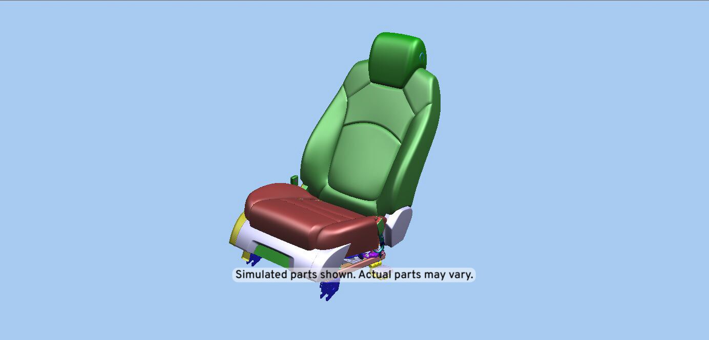 GM Genuine Parts Cocoa Passenger Seat
