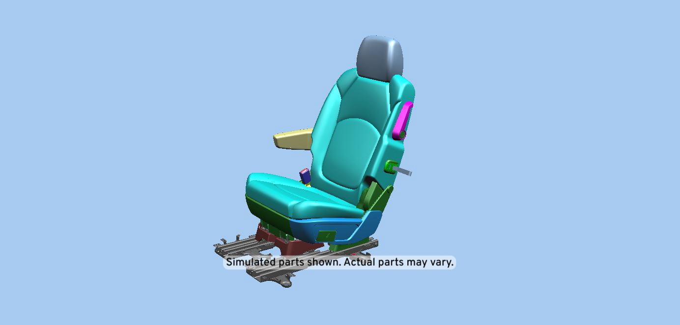GM Genuine Parts Choccachino Rear Driver Side Seat
