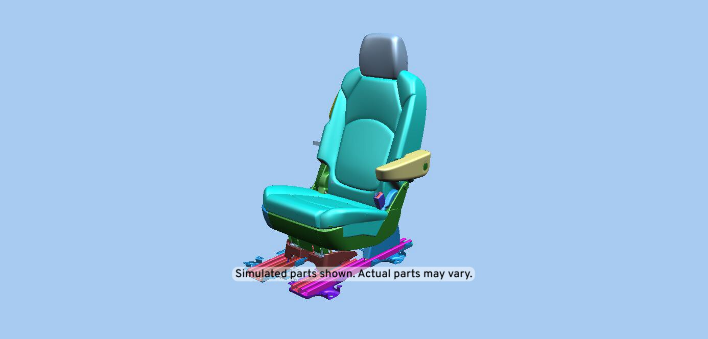GM Genuine Parts Light Titanium Passenger Side Rear Seat