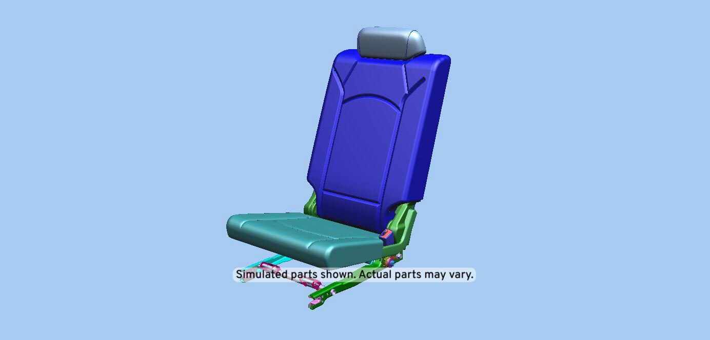 GM Genuine Parts Dune 3rd Row Passenger Side Seat