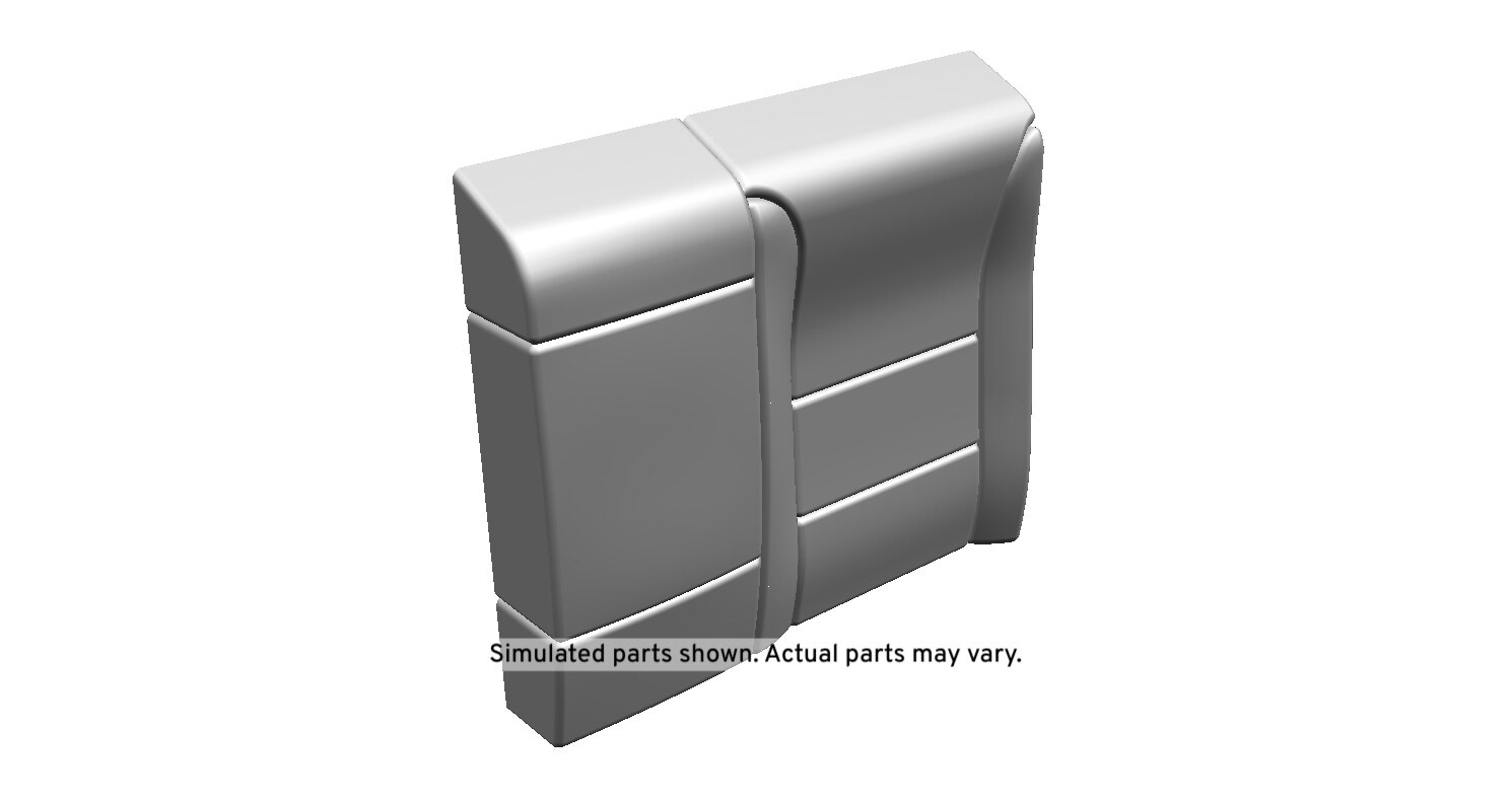 GM Genuine Parts Dark Titanium Rear Driver Side Seat Back Cushion Cover