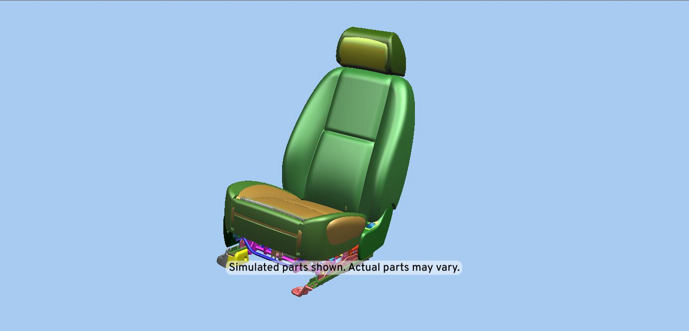 GM Genuine Parts Ebony Passenger Seat