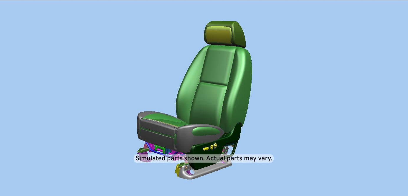 GM Genuine Parts Ebony Driver Seat