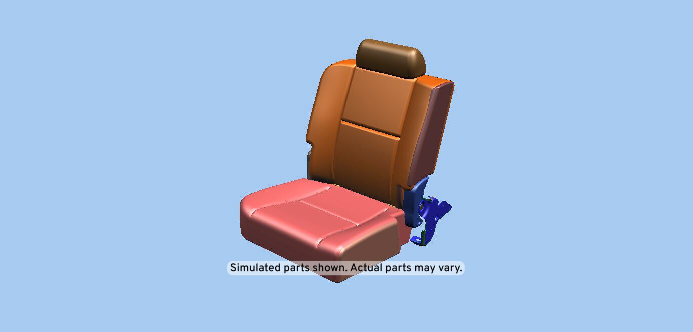 GM Genuine Parts Ebony Rear Passenger Side Seat