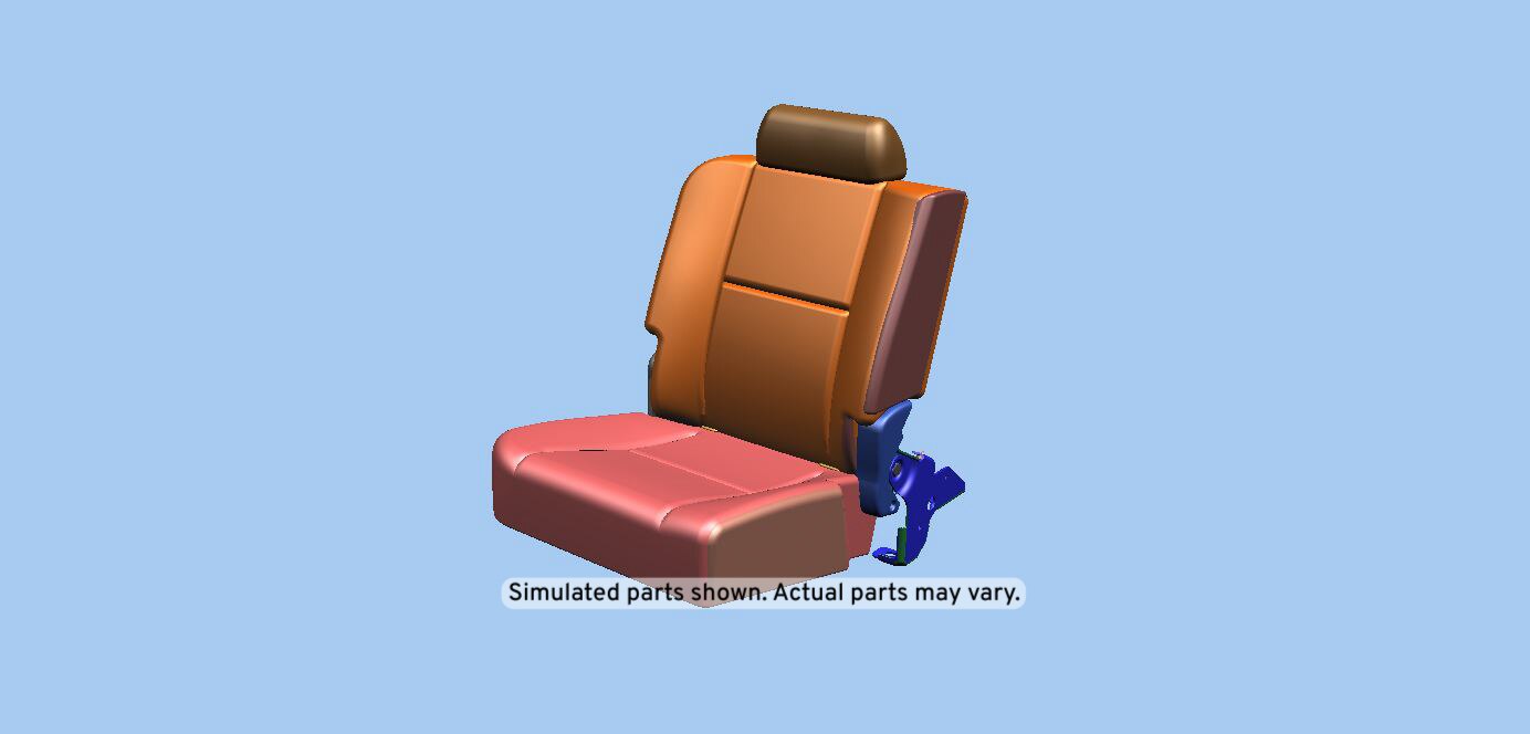 GM Genuine Parts Ebony Rear Passenger Side Seat