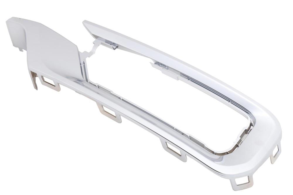 GM Genuine Parts Galvano Silver Front Driver Side Bumper Fascia Outer Molding