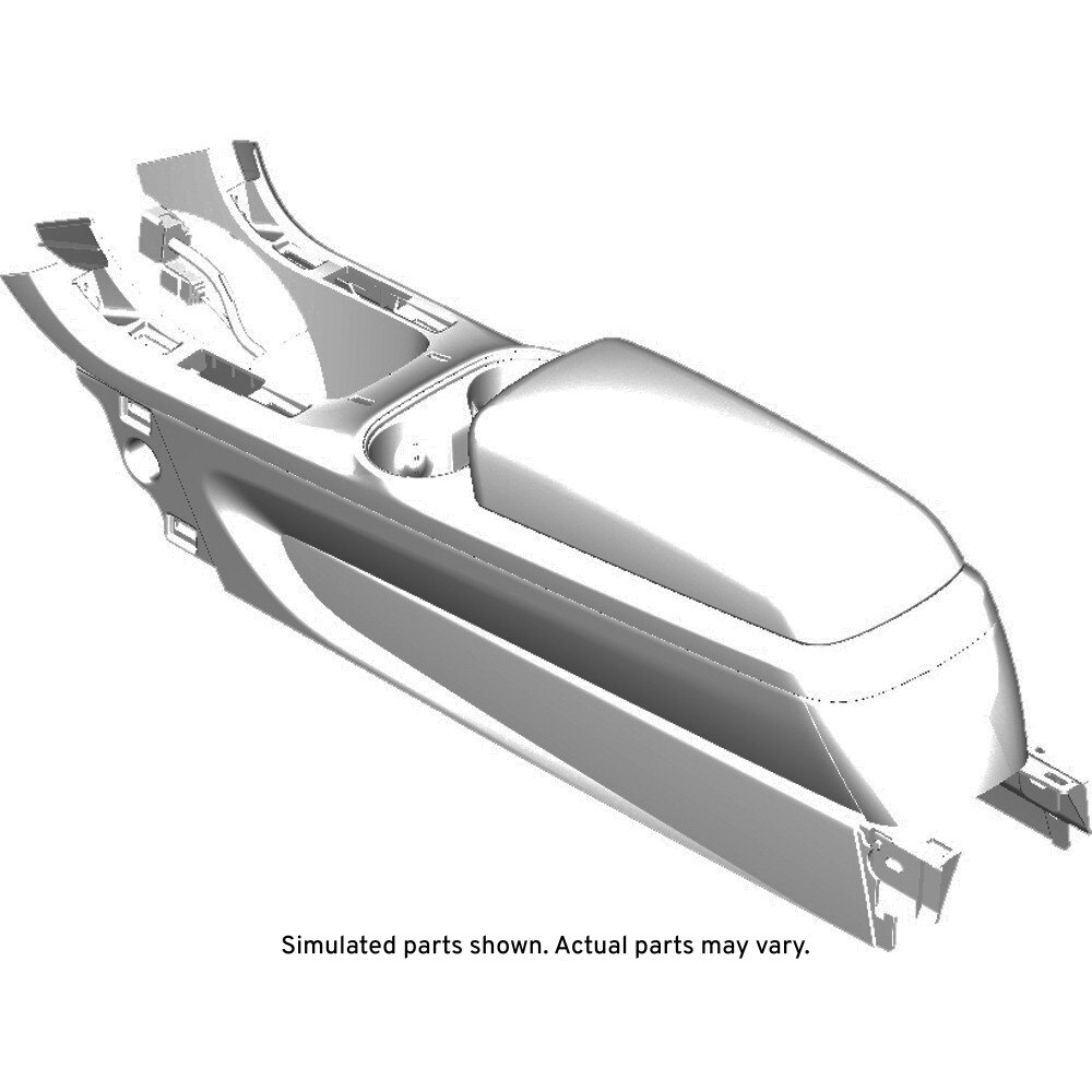 GM Genuine Parts Jet Black Front Floor Console
