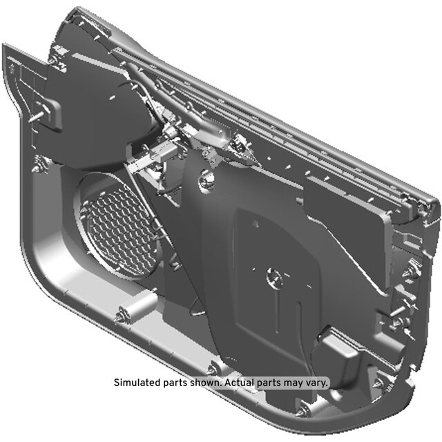 GM Genuine Parts Light Titanium Front Driver Side Door Trim