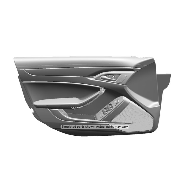 GM Genuine Parts Light Titanium Front Driver Side Door Trim