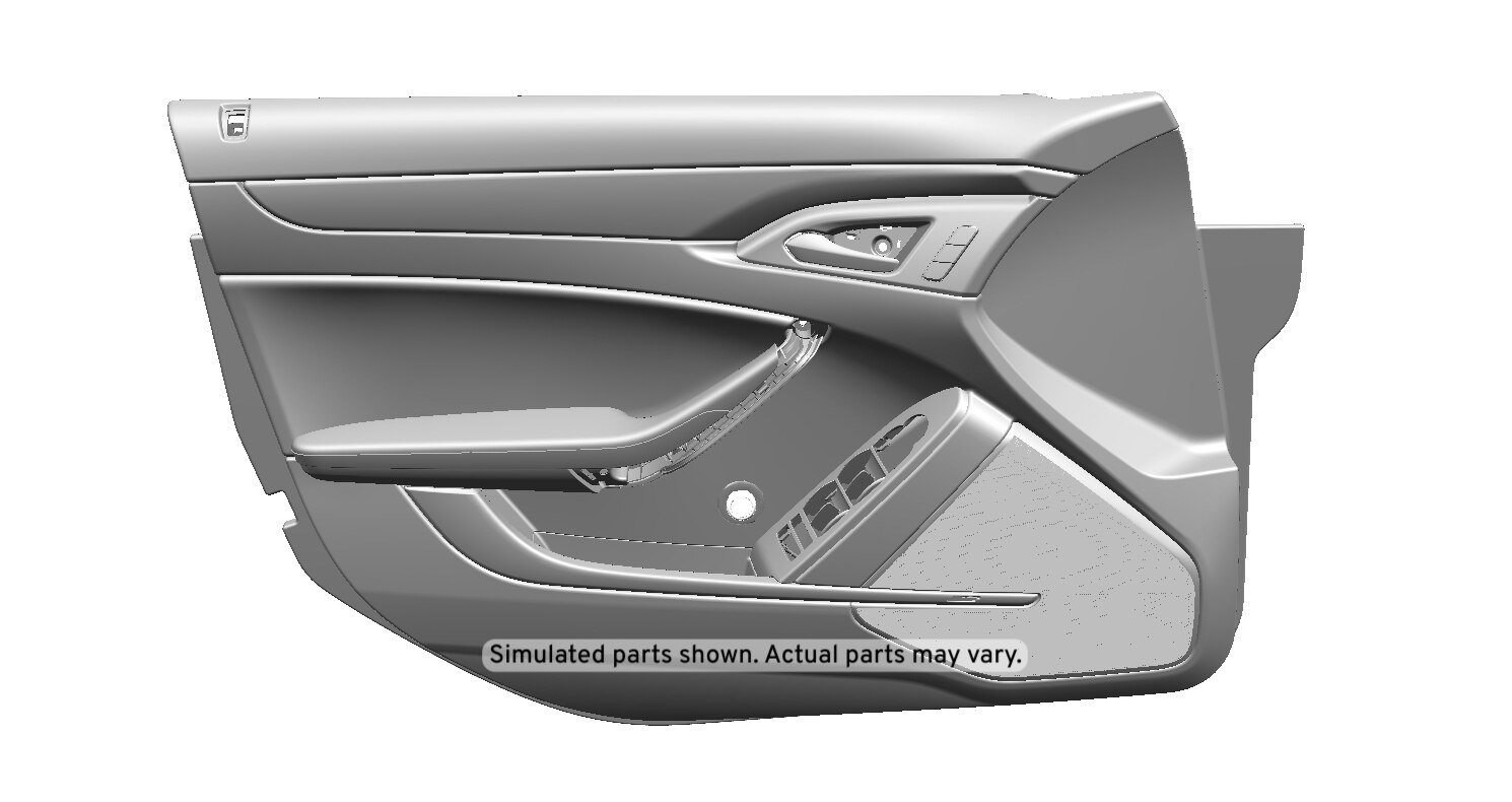 GM Genuine Parts Light Titanium Front Driver Side Door Trim