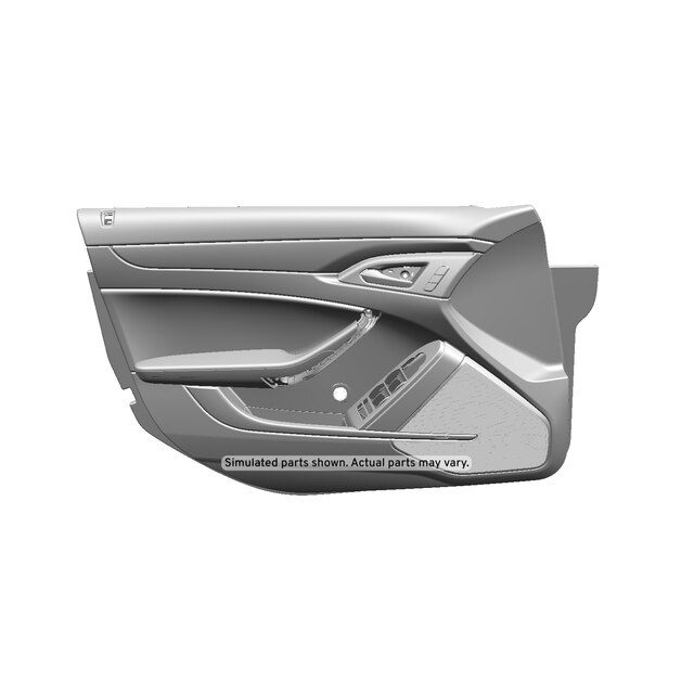 GM Genuine Parts Light Titanium Front Driver Side Door Trim