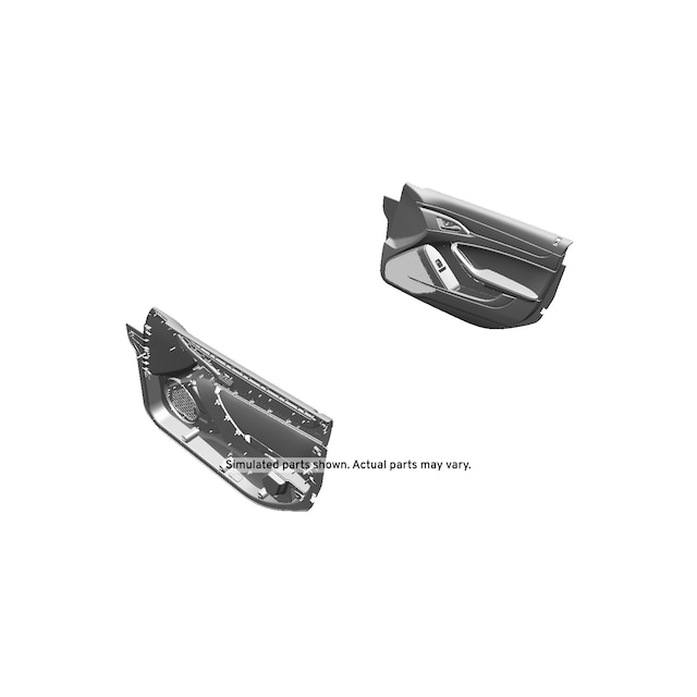 GM Genuine Parts Light Titanium Front Passenger Side Door Trim
