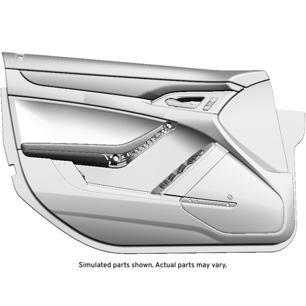GM Genuine Parts Light Titanium Front Driver Side Door Trim