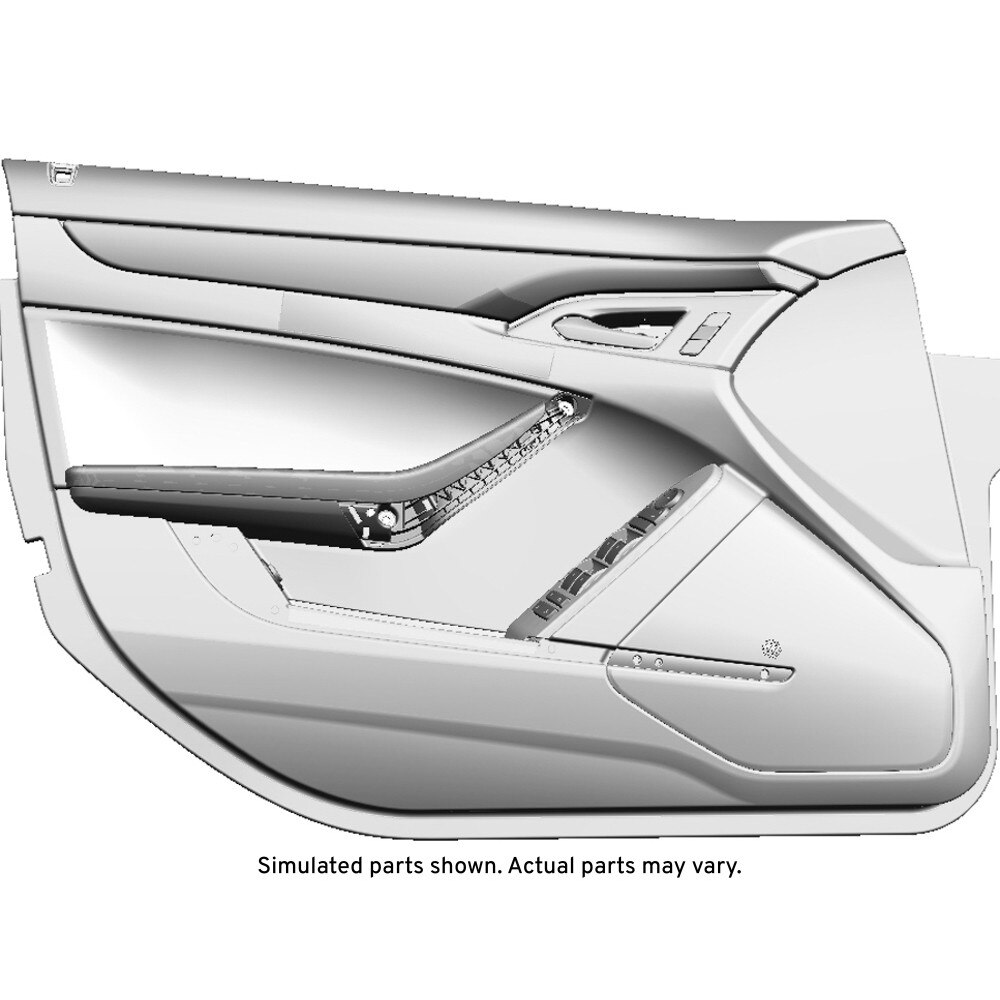 GM Genuine Parts Ebony Front Driver Side Door Trim