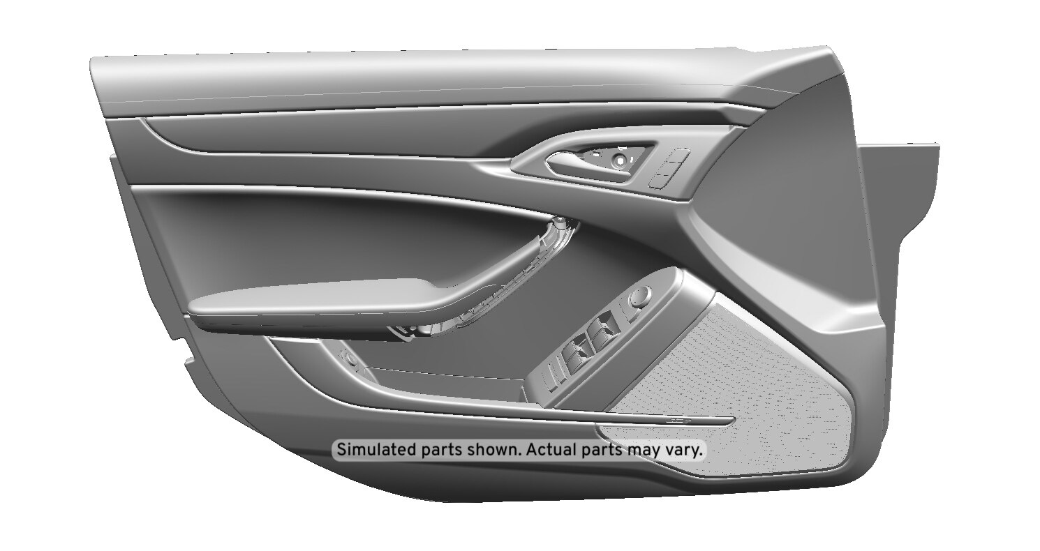 GM Genuine Parts Light Titanium Front Driver Side Door Trim