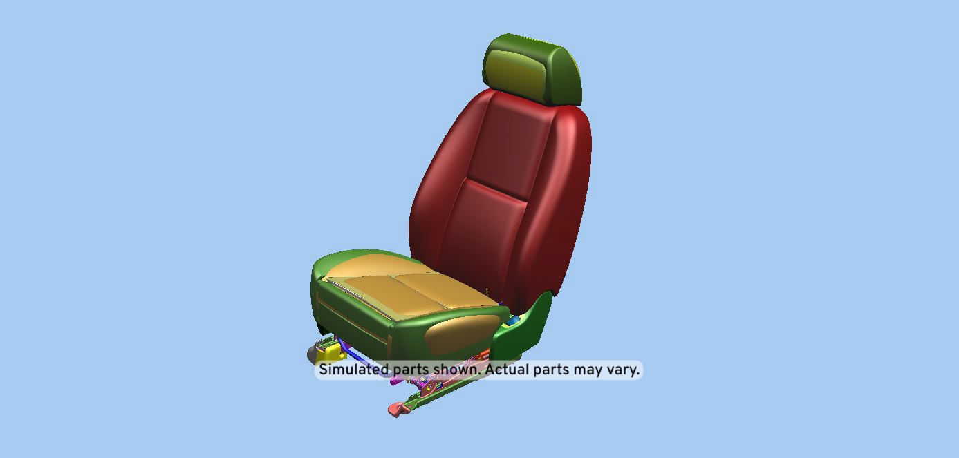 GM Genuine Parts Light Cashmere Passenger Seat