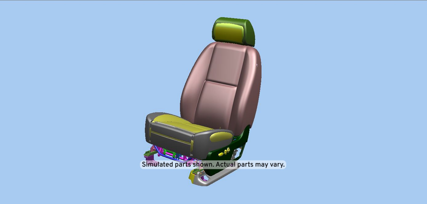 GM Genuine Parts Ebony Driver Seat