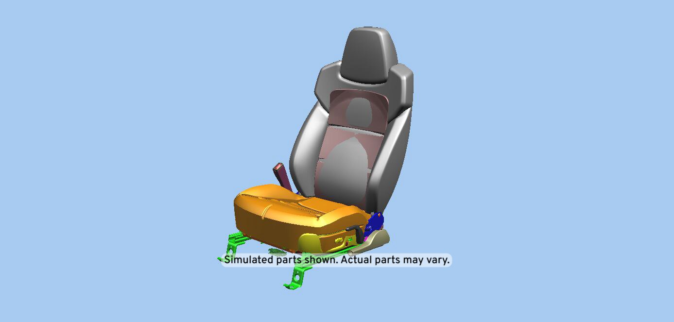 GM Genuine Parts Ebony Driver Seat