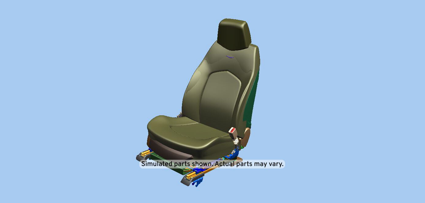 GM Genuine Parts Light Titanium Passenger Seat