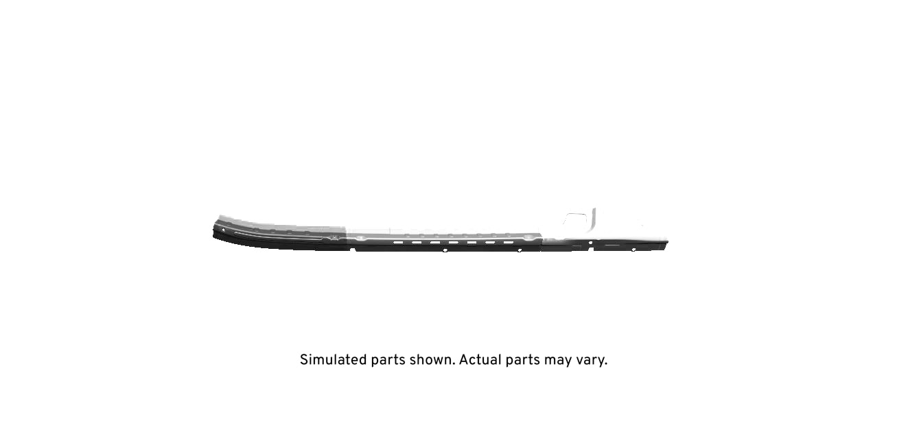 GM Genuine Parts Passenger Side Roof Outer Side Rail