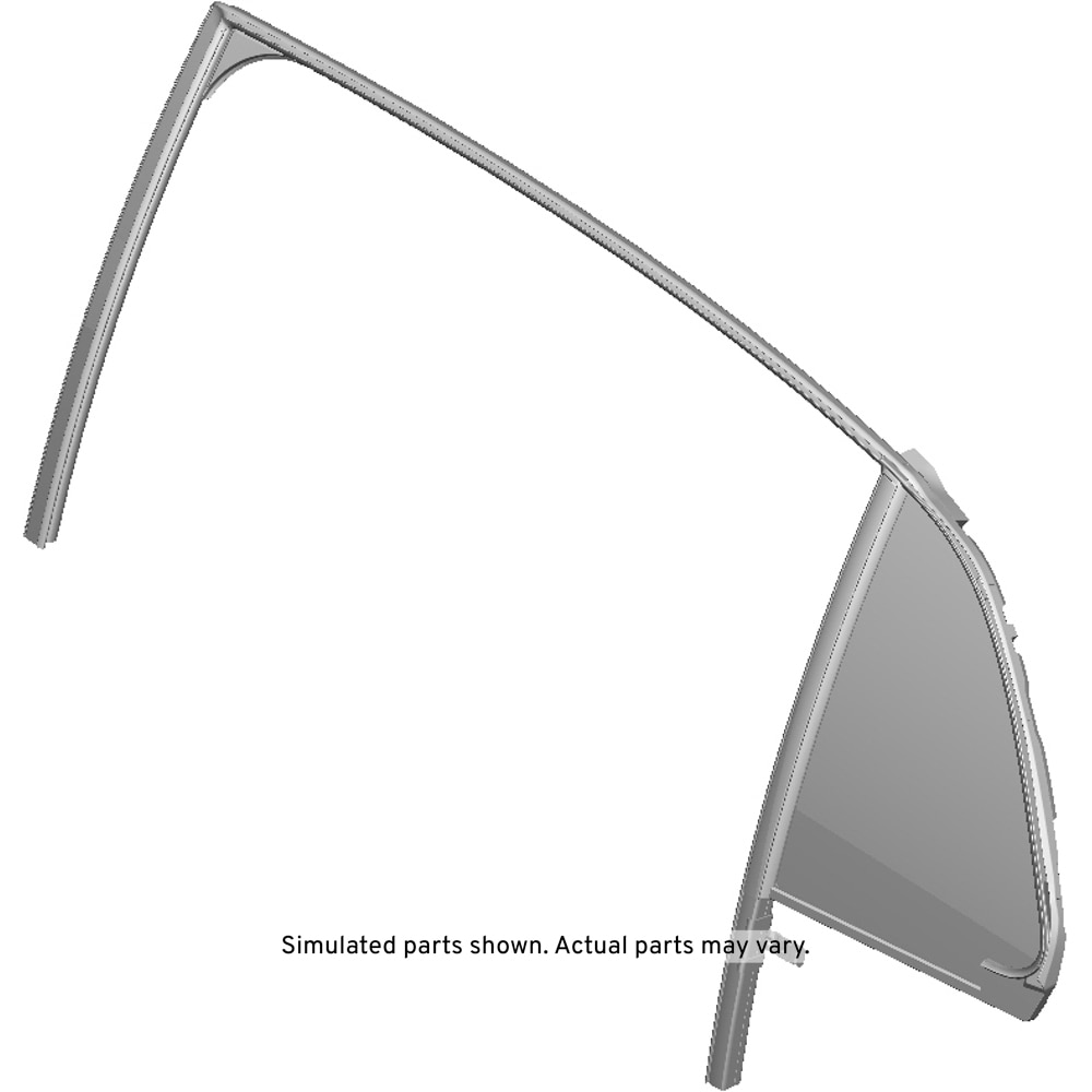 GM Genuine Parts Driver Side Rear Door Stationary Window