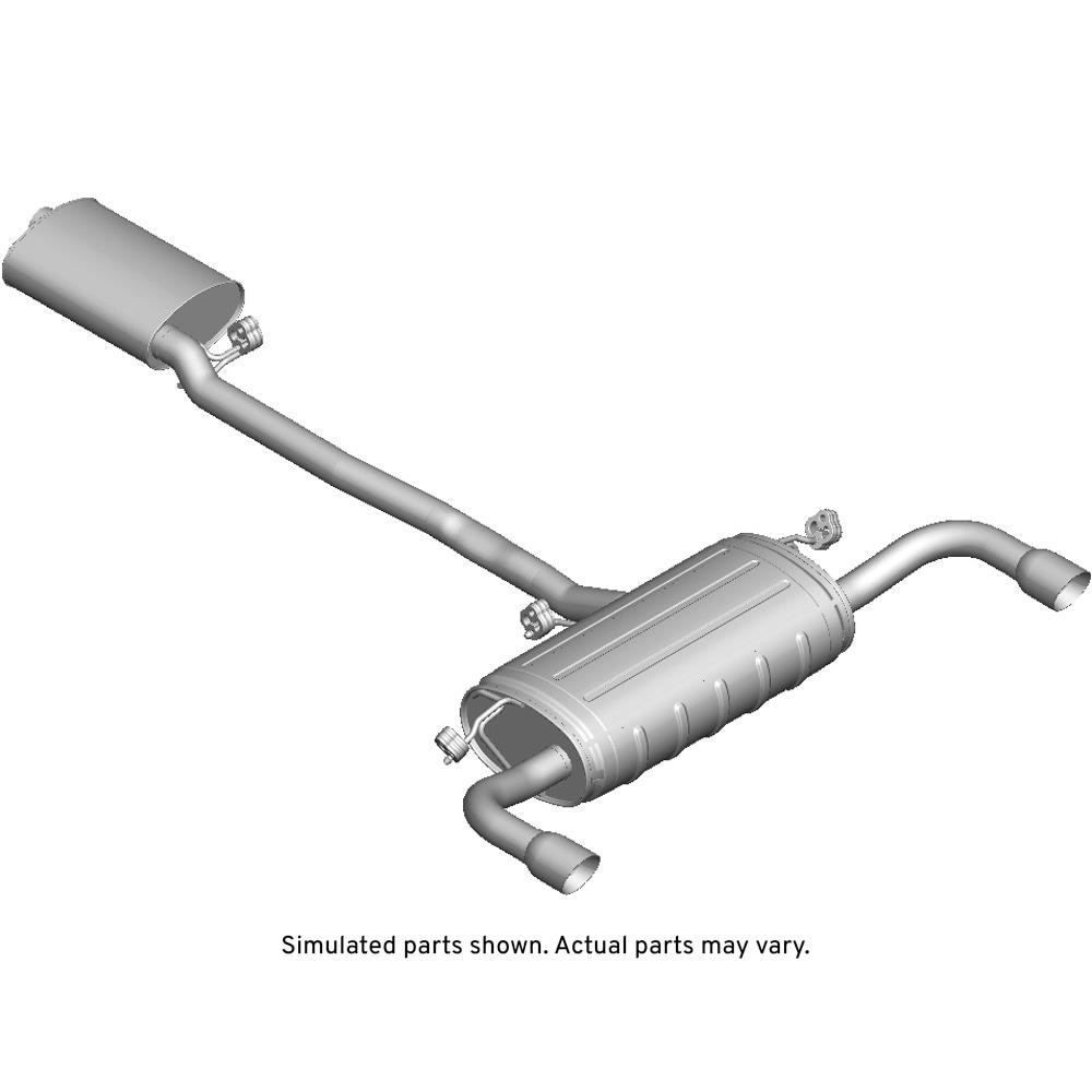 GM Genuine Parts Exhaust Muffler Assembly