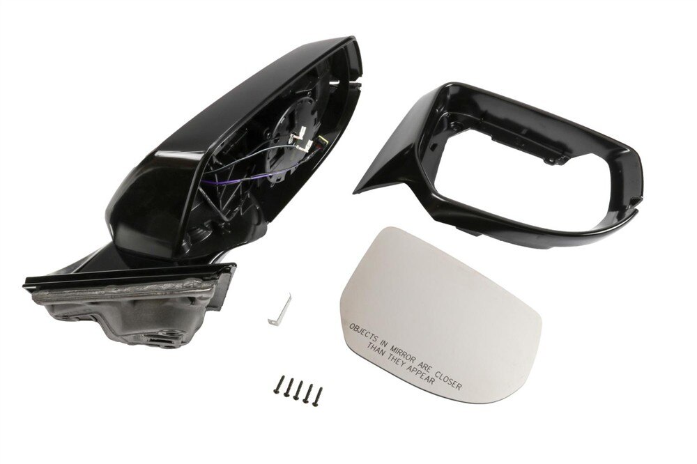 GM Genuine Parts Driver Side Door Mirror Kit with Molding, Cover, Bezel, and Bolts