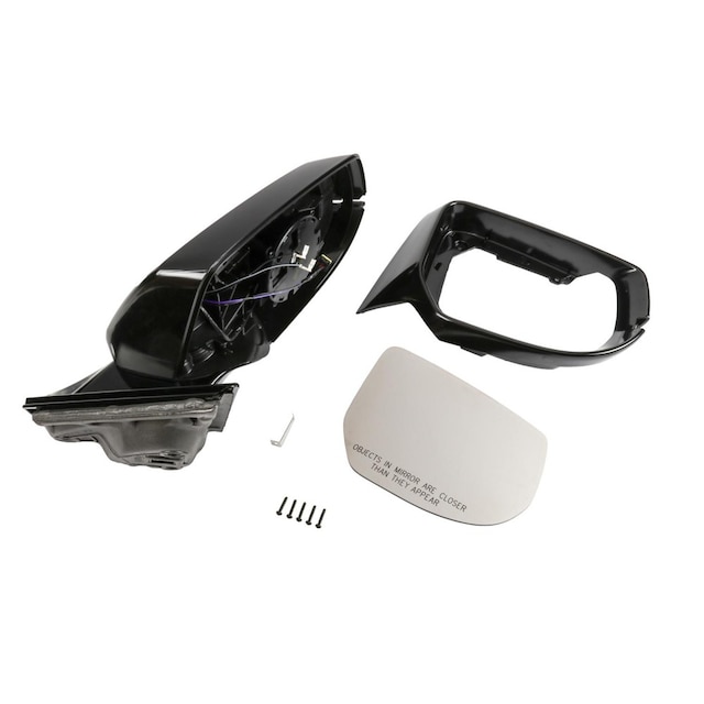 GM Genuine Parts Driver Side Door Mirror Kit with Molding, Cover, Bezel, and Bolts
