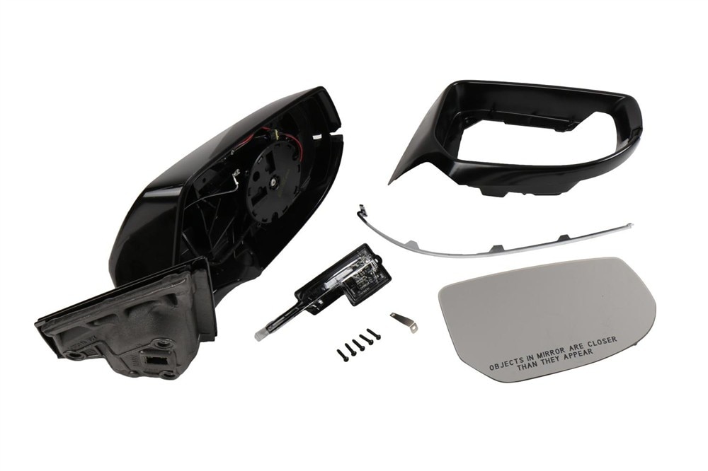 GM Genuine Parts Passenger Side Door Mirror Kit with Housing, Molding, Cover, Bezel, and Bolts