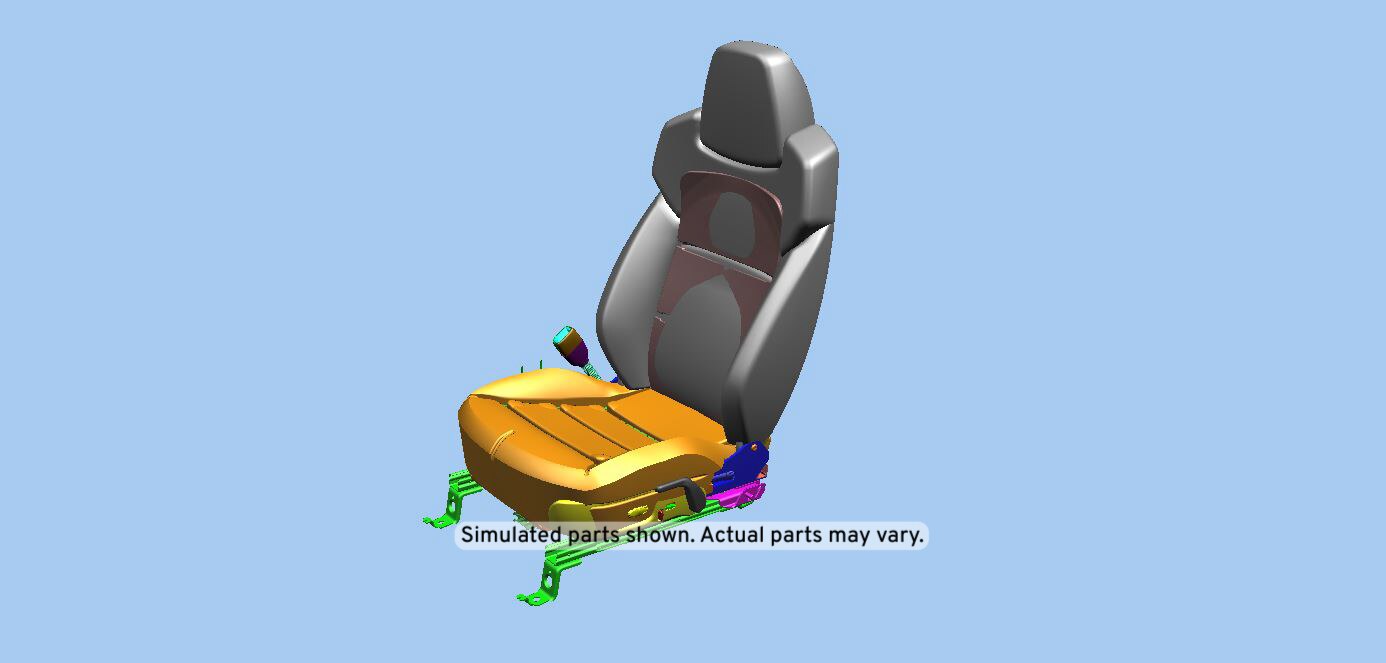 GM Genuine Parts Ebony Driver Seat