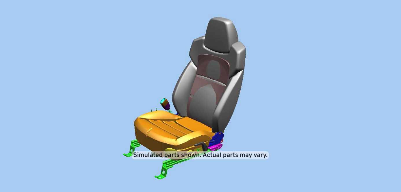 GM Genuine Parts Light Titanium Driver Seat