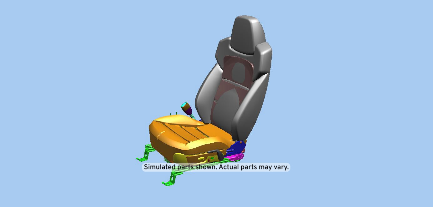GM Genuine Parts Dark Titanium Driver Seat