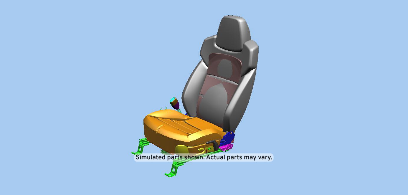 GM Genuine Parts Ebony Driver Seat