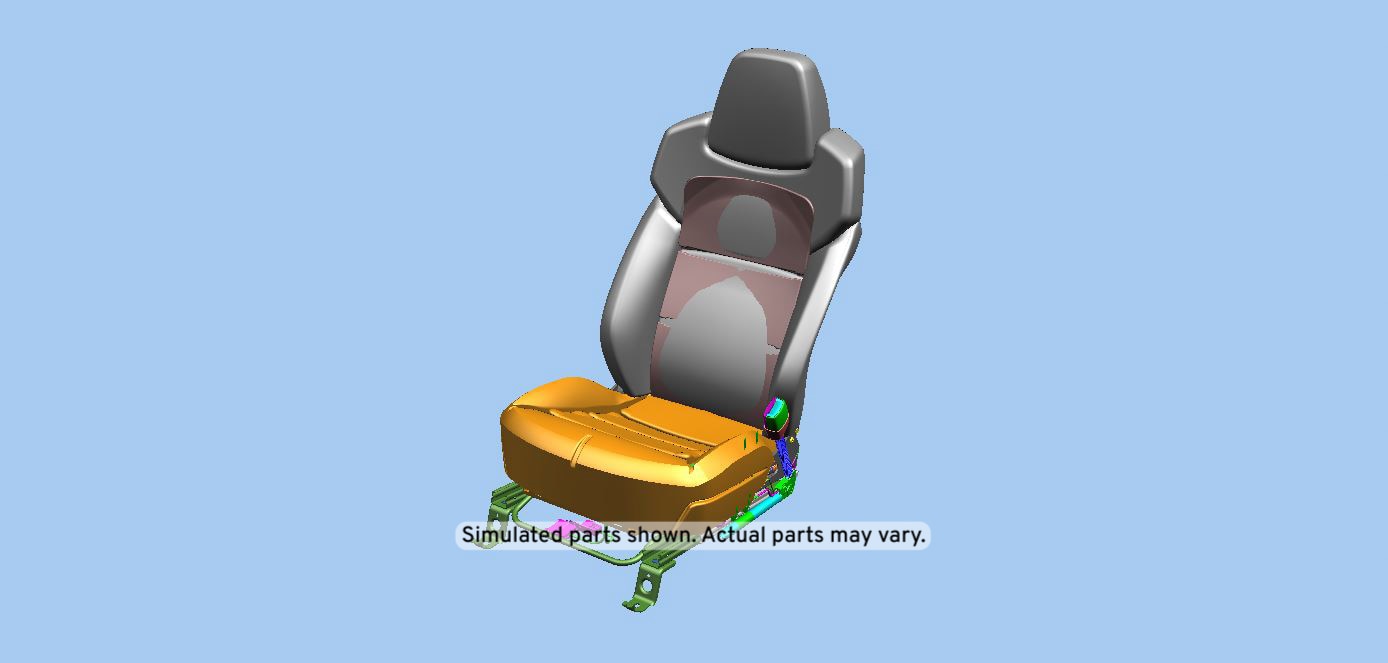 GM Genuine Parts Ebony Passenger Seat