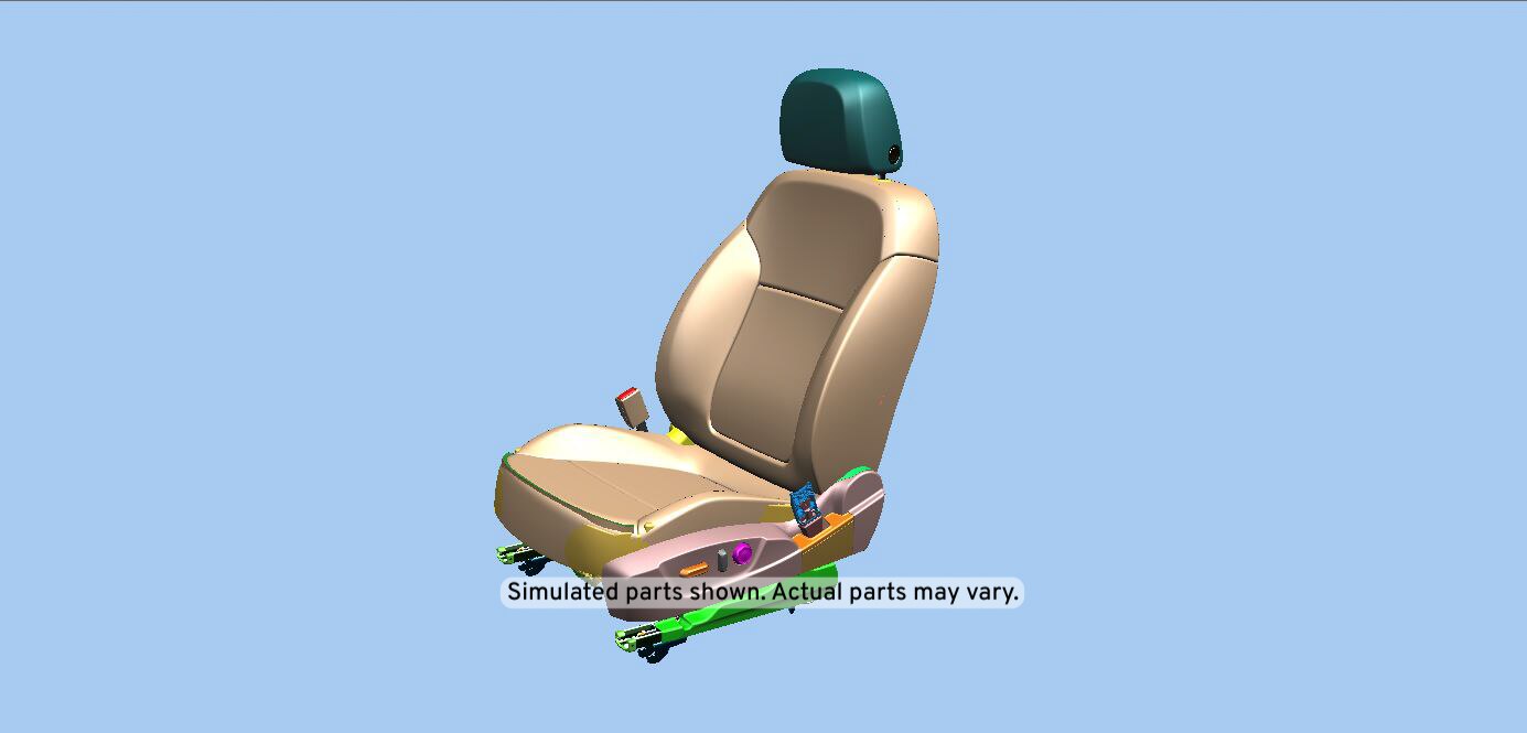 GM Genuine Parts Jet Black Driver Seat