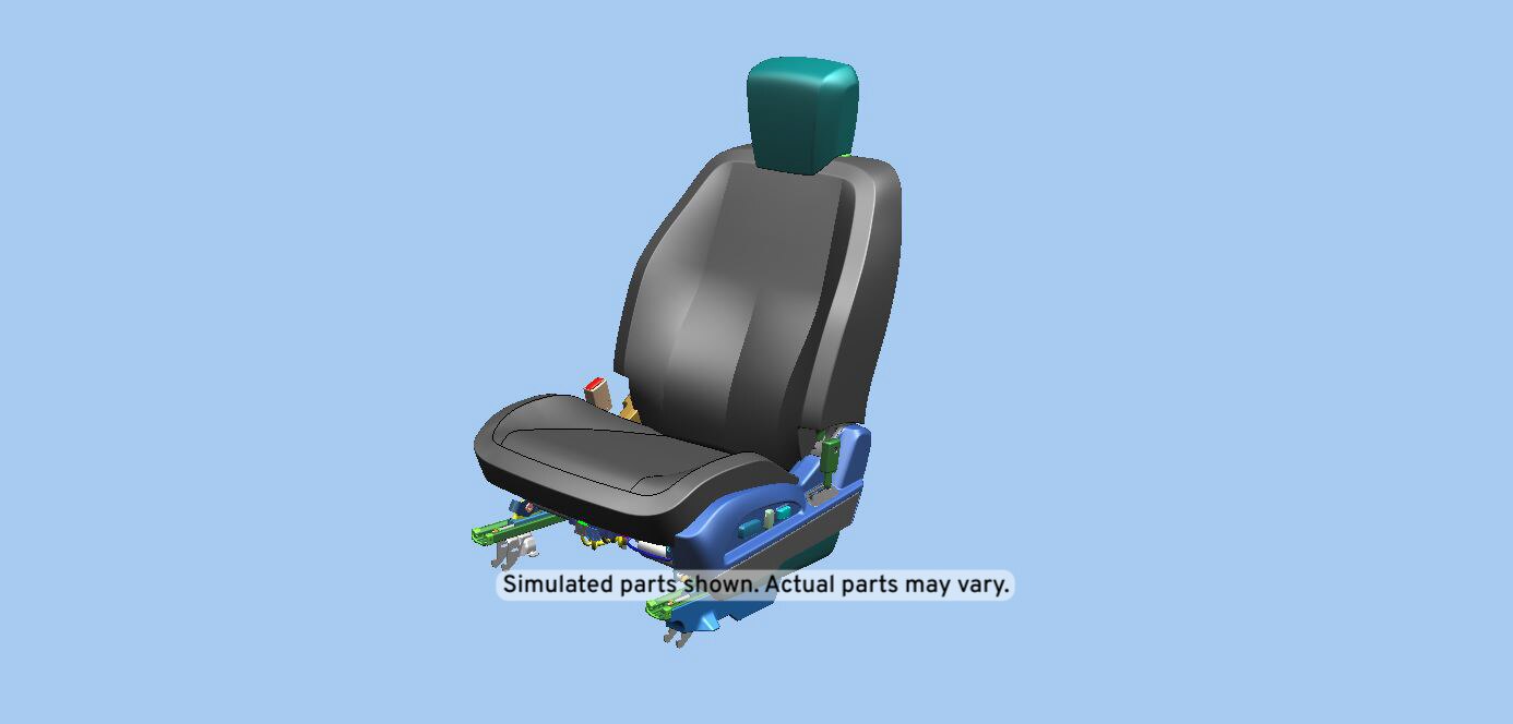 GM Genuine Parts Jet Black Driver Seat