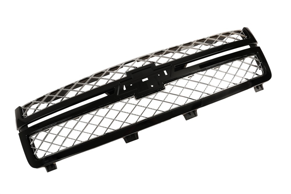 GM Genuine Parts Black Front Grille with Bowtie Emblem and Clips
