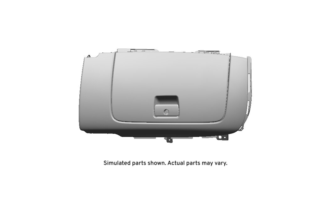 GM Genuine Parts Jet Black Instrument Panel Compartment