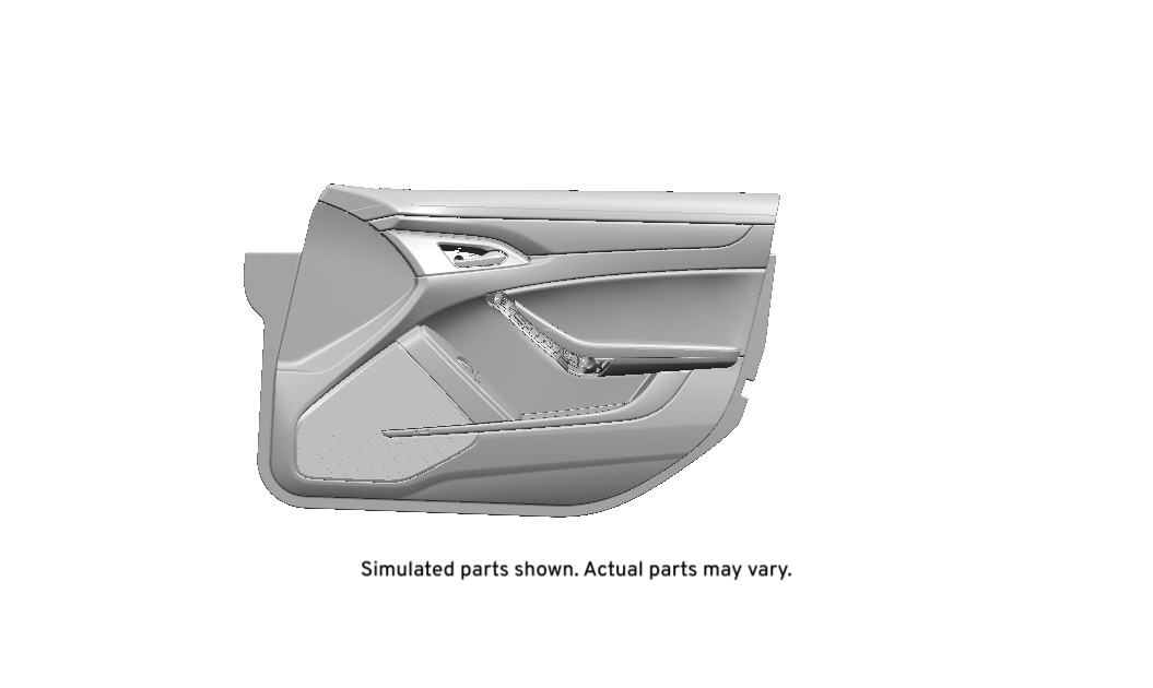 GM Genuine Parts Light Titanium Front Passenger Side Door Trim