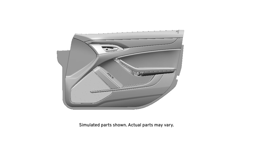 GM Genuine Parts Light Titanium Front Passenger Side Door Trim