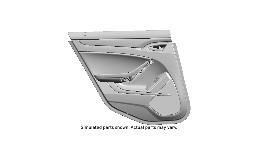 GM Genuine Parts Ebony Rear Driver Side Door Trim