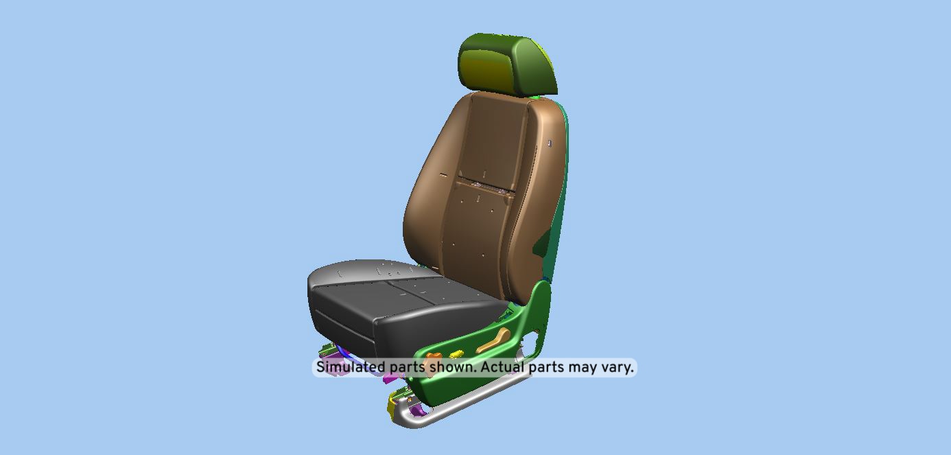 GM Genuine Parts Ebony Driver Seat