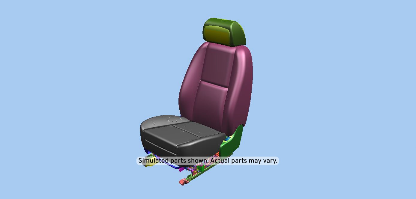 GM Genuine Parts Ebony Passenger Seat