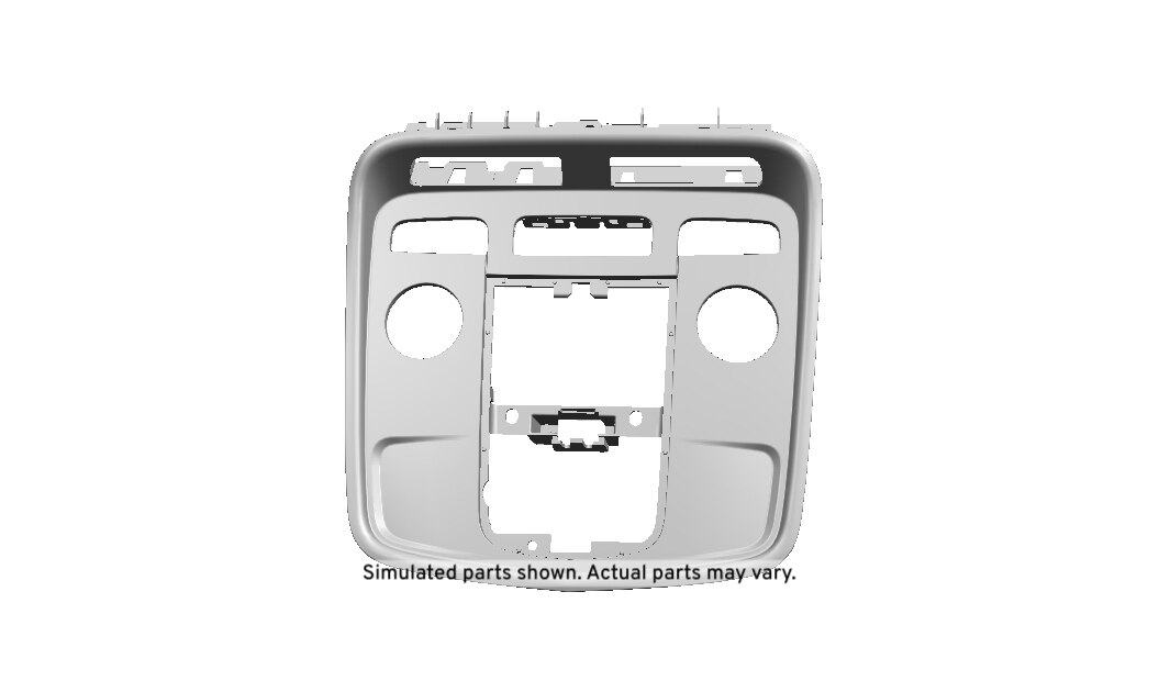 GM Genuine Parts Light Titanium Roof Console Opening Trim Plate