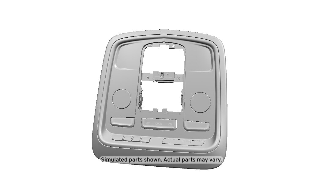 GM Genuine Parts Jet Black Roof Console