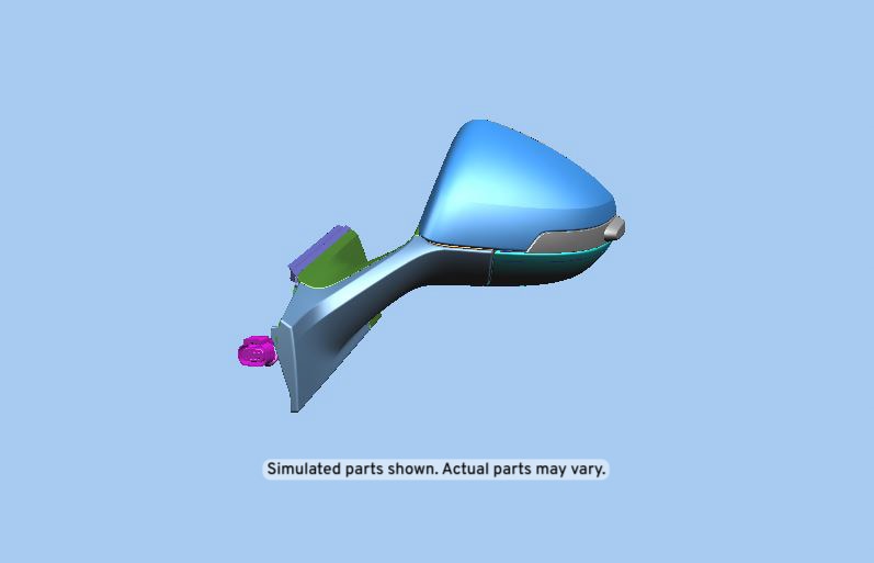 GM Genuine Parts Primed Driver Side Mirror
