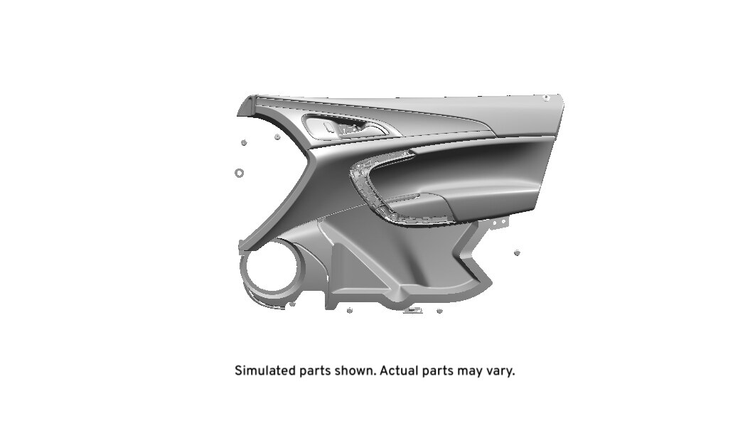 GM Genuine Parts Saddle Up Front Passenger Side Door Trim