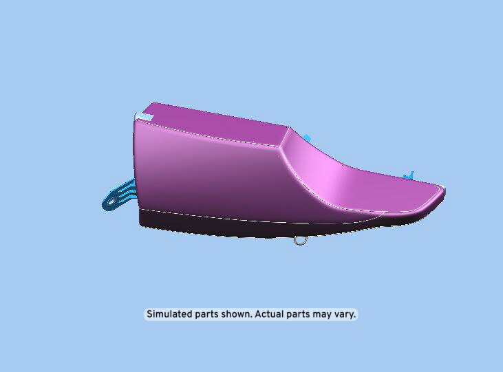 GM Genuine Parts Medium Titanium Rear Driver Side Seat Back Bolster