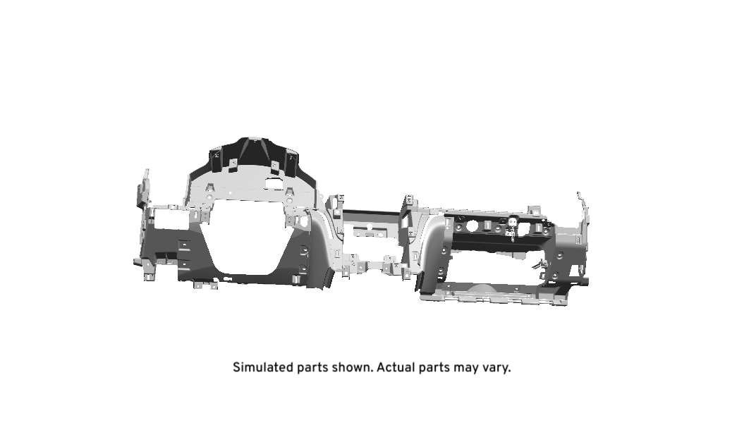 GM Genuine Parts Light Titanium Instrument Panel Lower Trim Panel