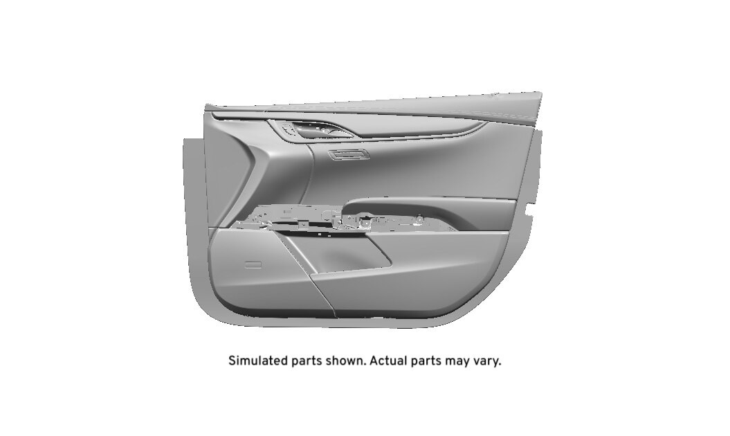 GM Genuine Parts Very Light Cashmere Front Passenger Side Door Trim